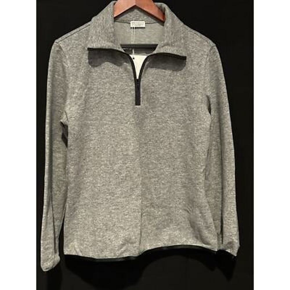 Women's Brunello Cucinelli Half Zip Cashmere Pullover Sz Sm